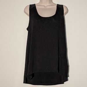 Sympli Black Sweater Front Tank